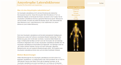 Desktop Screenshot of amyotrophelateralsklerose.de
